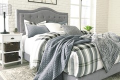 ASHLEY KING UPHOLSTERED BED- JERARY