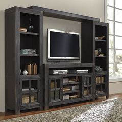 Ashley - LARGE TV STAND-BLK