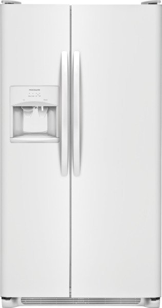 Frigidaire - 22 CU FT SIDE BY SIDE W/ICE & WATER-PEARL WHITE