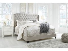 ASHLEY-QUEEN UPHOLSTERED BED-GRAY