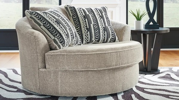 SWIVEL ACCENT CHAIR-CALNITA SISAL